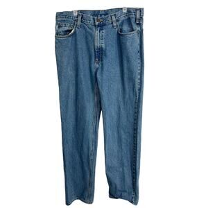 Carhartt Relaxed Fit Work Jeans Mens 38x36 Straight Leg CLEAN B460 LVB